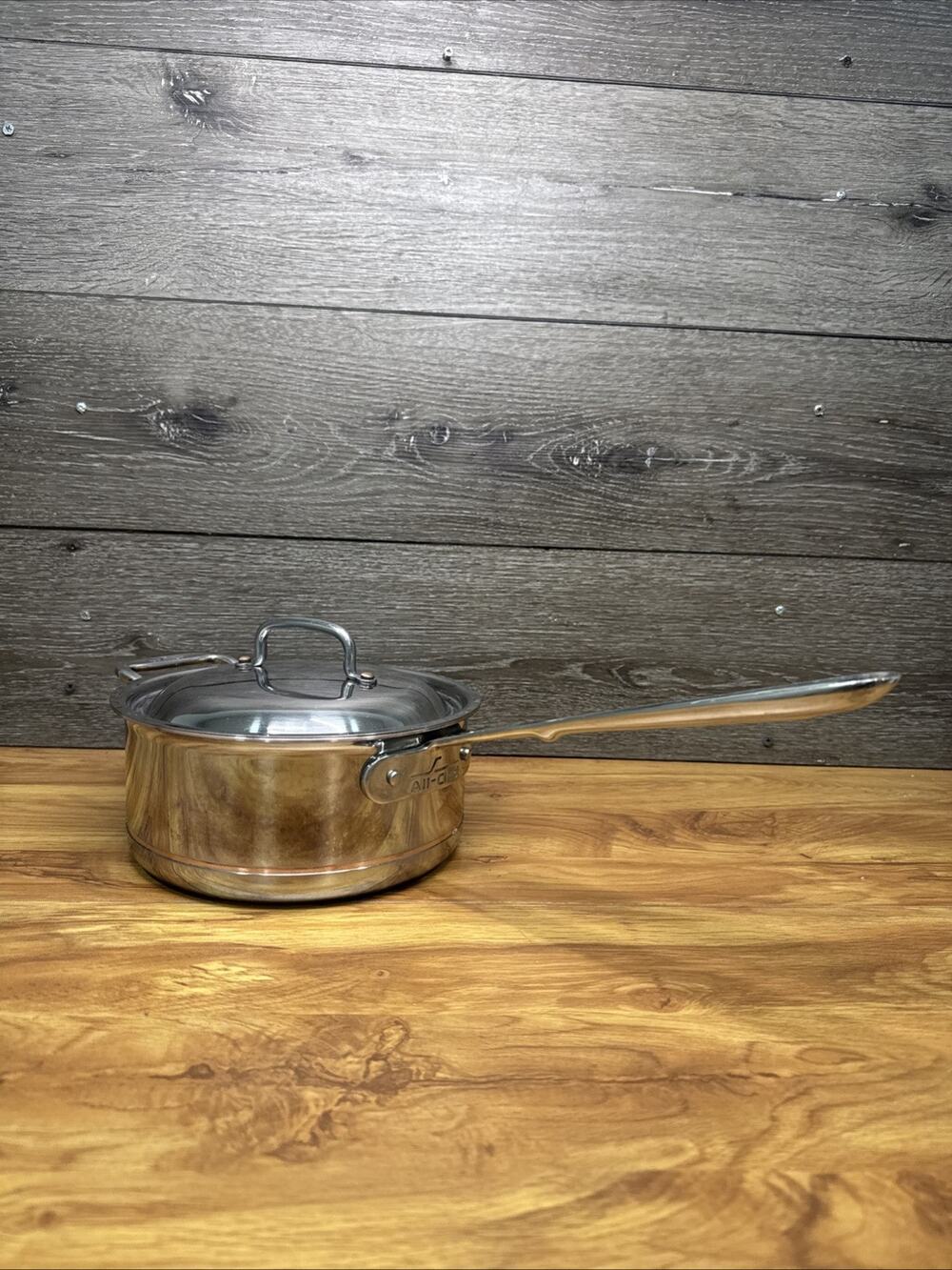 All-Clad 3-QT Copper Core 5-Ply Bonded Sauce pan with Matching Lid